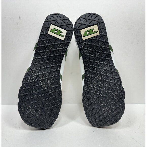 Diesel Evelyn Shoes Womens Sz 10 White Green Leather Sneakers Retro Y2K Vintage - Picture 7 of 9